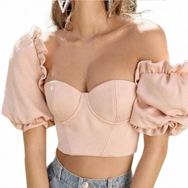 womens ladies off shoulder short sleeve bodycon slim summer blouse shirt ruffle puff t women's blouses & shirts y6rw#, White
womens ladies off shoulder short sleeve bodycon slim summer blouse shirt ruffle puff t women's blouses & shirts y6rw#, White