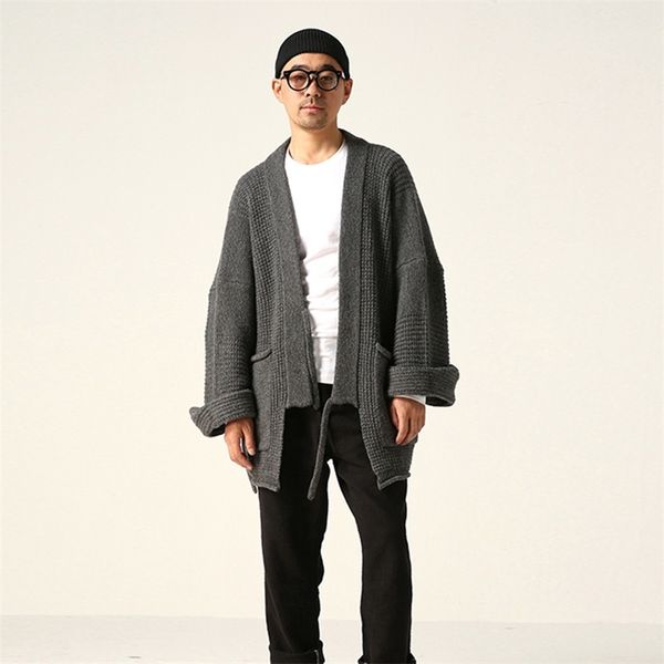 men's wool blends kapital grey v-neck lace up long sleeved knitted sweater for women and men japanese vintage cardigan coat waffle kend, Black
men's wool blends kapital grey v-neck lace up long sleeved knitted sweater for women and men japanese vintage cardigan coat waffle kend, Black