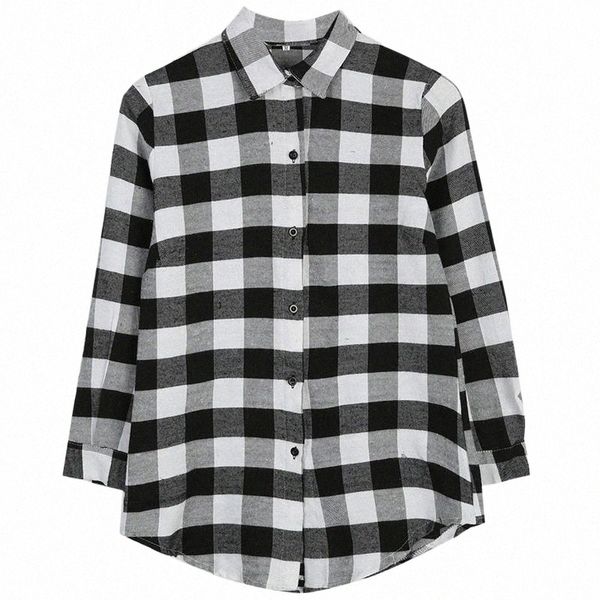 classic autumn lady long sleeve plaid check shirts women full sleeve oversized casual shirt blouse shirt clothes size -xl l6sf#, White
classic autumn lady long sleeve plaid check shirts women full sleeve oversized casual shirt blouse shirt clothes size -xl l6sf#, White