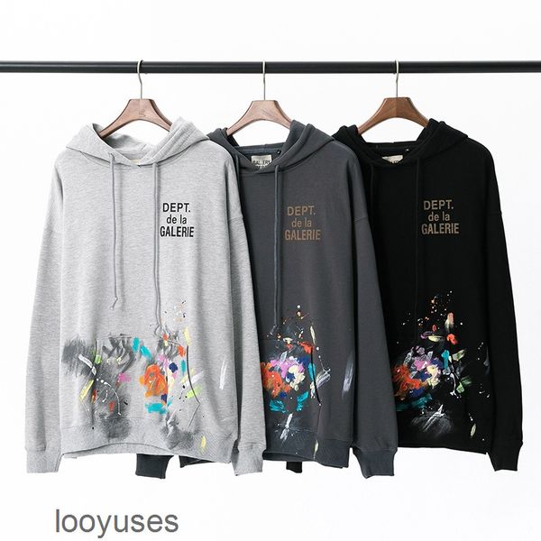 hoodies mens designer galleryes dept hoodie los angeles hand painted graffiti splash old letters printed cotton, Black
hoodies mens designer galleryes dept hoodie los angeles hand painted graffiti splash old letters printed cotton, Black