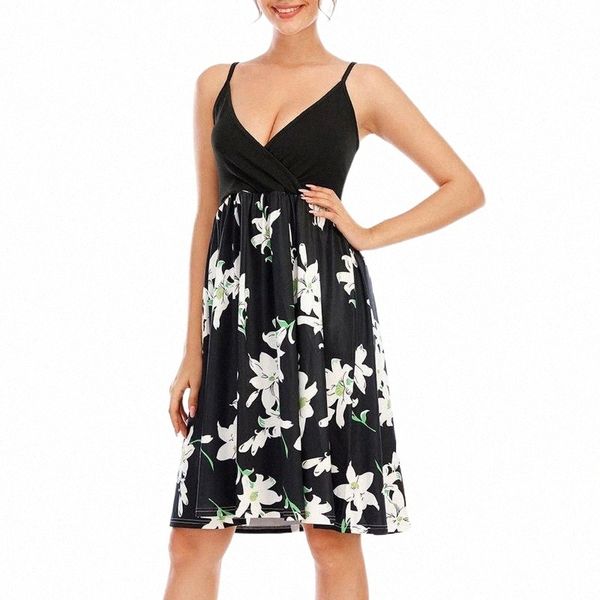 suspender dress women sleeveless strap evening party elegant sundress v-neck print split beach dress#f30 casual dresses z6py#, Black;gray
suspender dress women sleeveless strap evening party elegant sundress v-neck print split beach dress#f30 casual dresses z6py#, Black;gray
