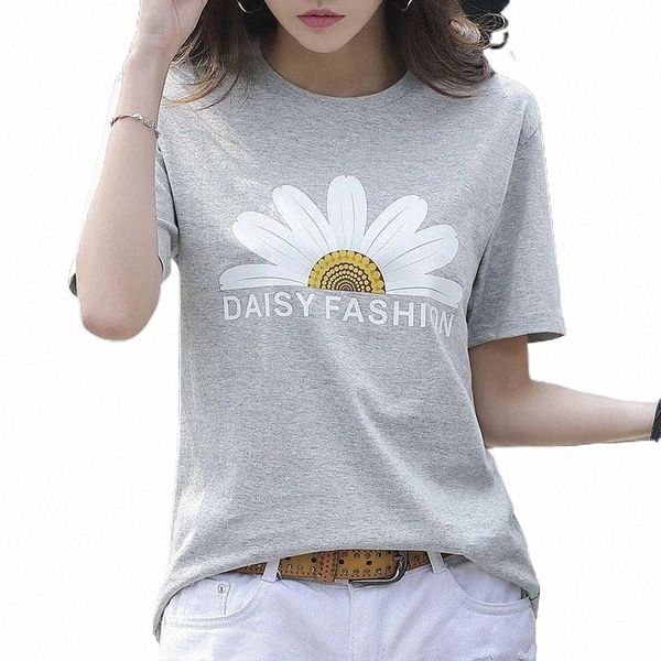 summer korean version of the small daisy round neck loose large size short-sleeved t-shirt ladies print n159 women's b8hi#, White
summer korean version of the small daisy round neck loose large size short-sleeved t-shirt ladies print n159 women's b8hi#, White
