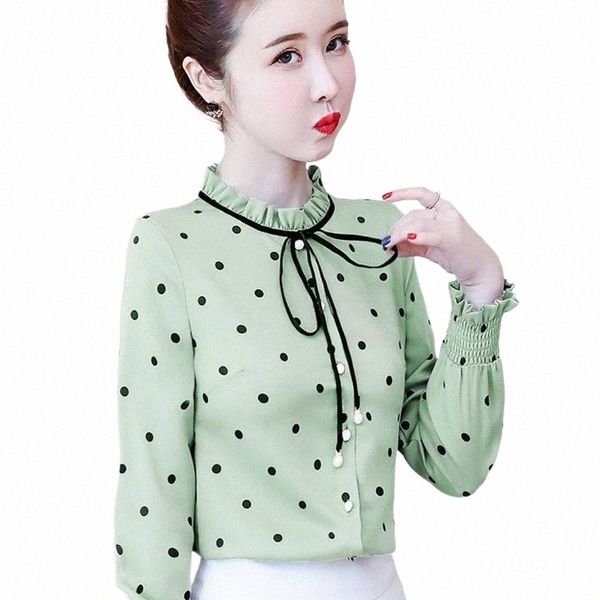 fashion spring summer style chiffon blouses casual women long sleeve polka dot o-neck loose women's df3446 & shirts q9no#, White
fashion spring summer style chiffon blouses casual women long sleeve polka dot o-neck loose women's df3446 & shirts q9no#, White
