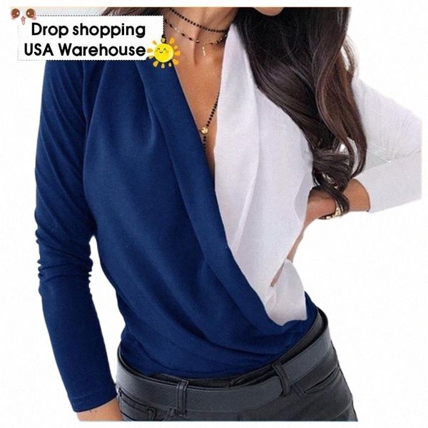 women's autumn and winter long-sleeved multi-color mosaic deep v swing collar shirt women long sleeve blouses & shirts e4tt#, White
women's autumn and winter long-sleeved multi-color mosaic deep v swing collar shirt women long sleeve blouses & shirts e4tt#, White