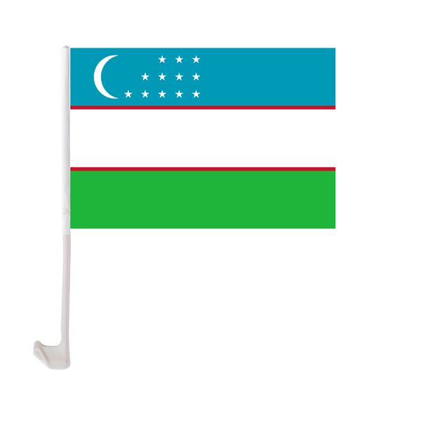30x45cm uzbekistan car flag polyester uv protection window clip car decoration banner with flagpole
30x45cm uzbekistan car flag polyester uv protection window clip car decoration banner with flagpole