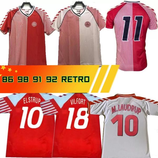1986 denmark berggreen retro soccer 1992 1998 denmark national team michael laudrup elkjaer olsen man vintage classic football shirt 86 91, Black 
1986 denmark berggreen retro soccer 1992 1998 denmark national team michael laudrup elkjaer olsen man vintage classic football shirt 86 91, Black