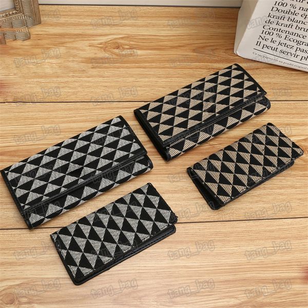 designer 2pc triangle pattern wallets credit card p holder purses canvas classic wallet purse, Red;black
designer 2pc triangle pattern wallets credit card p holder purses canvas classic wallet purse, Red;black