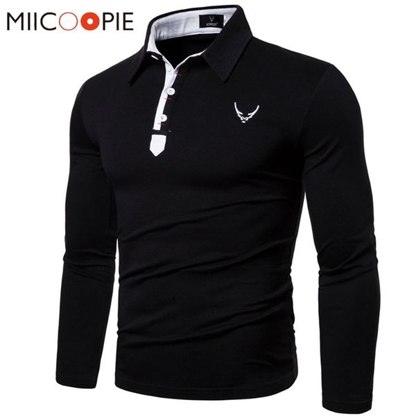 men's polos shirt men long sleeve casual business classic embroidery homme de marque haute qualite mens solid tee 220915, White;black
men's polos shirt men long sleeve casual business classic embroidery homme de marque haute qualite mens solid tee 220915, White;black