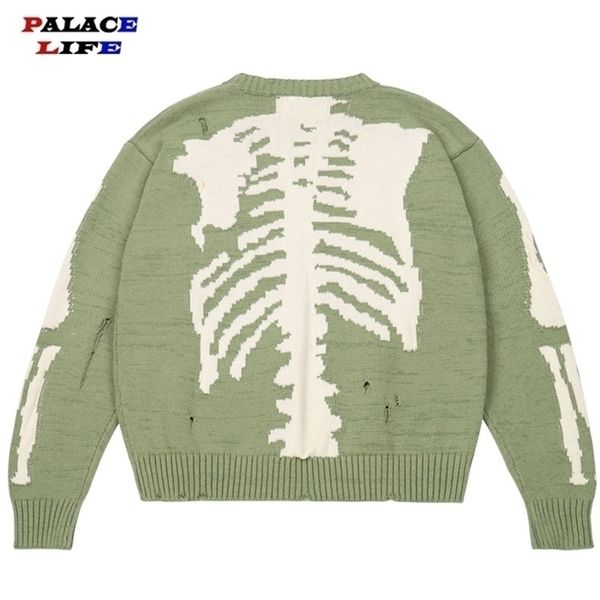 mens sweaters mens sweaters men oversized green loose skeleton bone printing woman street damage hole vintage 1 1 knitted 220915, White;black
mens sweaters mens sweaters men oversized green loose skeleton bone printing woman street damage hole vintage 1 1 knitted 220915, White;black