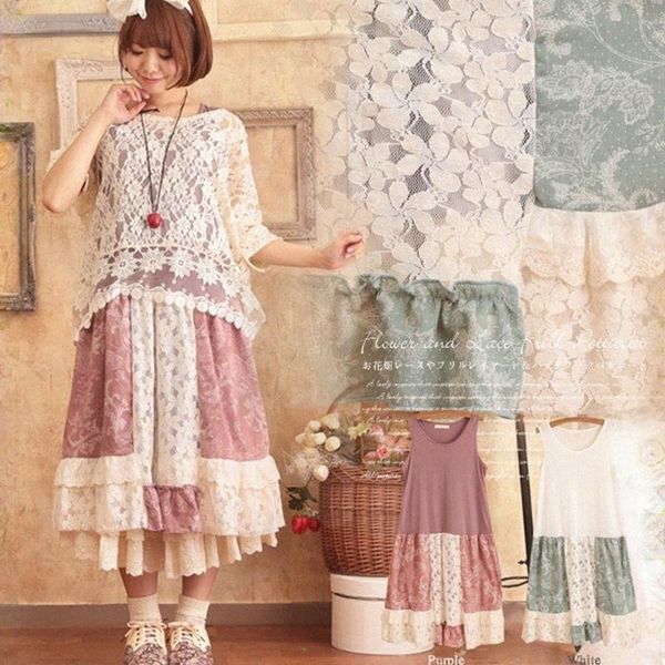 mori girl sweet embroidery dress women patchwork tank bottoming lace floral hollow out sleeveless female kawaii c083 casual dresses c9pp#, Black;gray
mori girl sweet embroidery dress women patchwork tank bottoming lace floral hollow out sleeveless female kawaii c083 casual dresses c9pp#, Black;gray