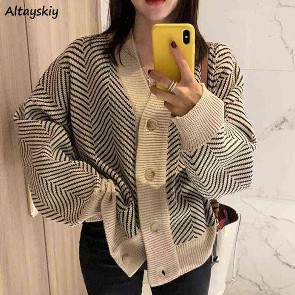 women's sweaters striped cardigans women chic ulzzang sweaters elegant soft high street spring popular new all-match casual outwear s-, White;black
women's sweaters striped cardigans women chic ulzzang sweaters elegant soft high street spring popular new all-match casual outwear s-, White;black