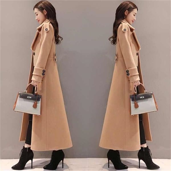 women s fur faux x long women outerwear winter clothing fashion warm woolen blends slim female elegant double breasted coat 220915, Black
women s fur faux x long women outerwear winter clothing fashion warm woolen blends slim female elegant double breasted coat 220915, Black