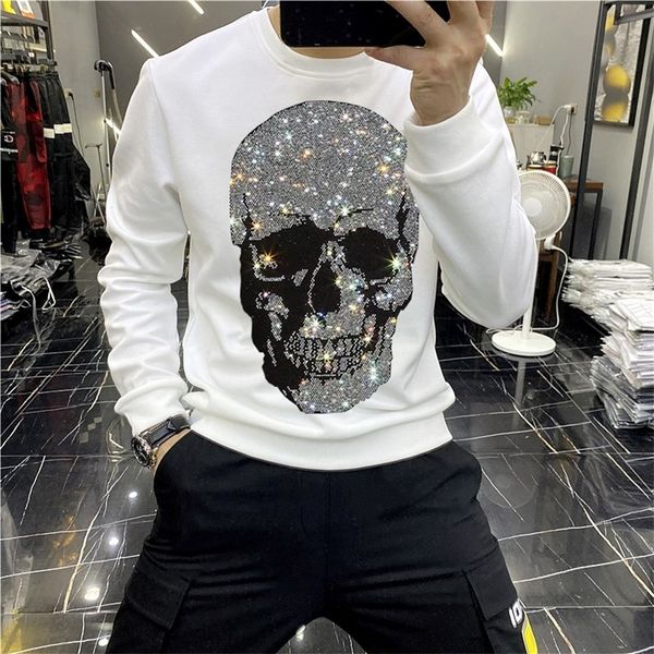 men's hoodies sweatshirts european winter brand hoodie shiny skull diamond fashion hoody fleece warm casual sweatshirt street star over, Black
men's hoodies sweatshirts european winter brand hoodie shiny skull diamond fashion hoody fleece warm casual sweatshirt street star over, Black