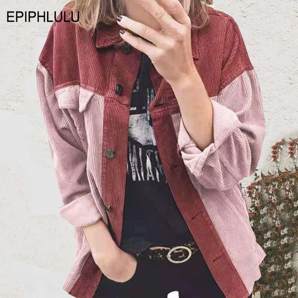 womens jackets autumn casual corduroy jacket women winter shirt jackets for women loose coat women overshirt female 220915, Black;brown
womens jackets autumn casual corduroy jacket women winter shirt jackets for women loose coat women overshirt female 220915, Black;brown