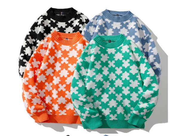 men's sweaters pullovers knitted streetwear designer print oversized harajuku o neck women sweaters men clothing, White;black
men's sweaters pullovers knitted streetwear designer print oversized harajuku o neck women sweaters men clothing, White;black