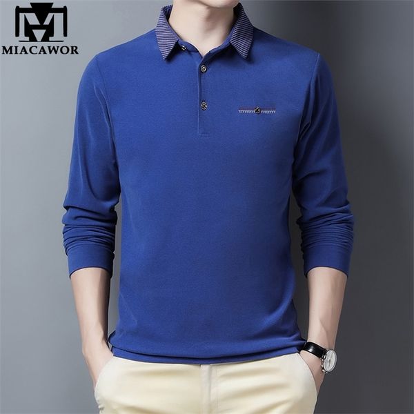 men's polos classic solid color shirts men thick winter warm long sleeve tee shirt slim fit camisa t968 220915, White;black
men's polos classic solid color shirts men thick winter warm long sleeve tee shirt slim fit camisa t968 220915, White;black