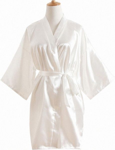 women's sleepwear pure color silk white kimono short robes for bridesmaids and bride l2as#, Black;red
women's sleepwear pure color silk white kimono short robes for bridesmaids and bride l2as#, Black;red