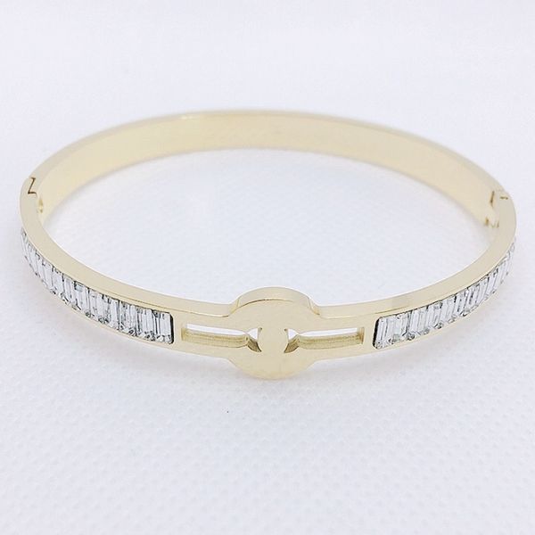 luxury ladies tennis court bracelet white zircon jewelry bangle girl fashion valentine's day birthday gift 316l titanium steel, Black
luxury ladies tennis court bracelet white zircon jewelry bangle girl fashion valentine's day birthday gift 316l titanium steel, Black
