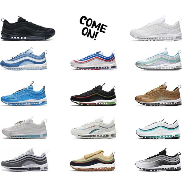 designer running shoes 97 97s trainers personality mens women sneakers new style of triple black white silver iridescent silver bullet a day
designer running shoes 97 97s trainers personality mens women sneakers new style of triple black white silver iridescent silver bullet a day