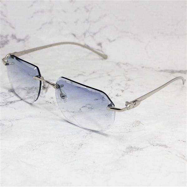 luxury designer sunglasses mens rimless panther diamond cut stylish french sun glasses vintage driving shades gafas de sol, White;black
luxury designer sunglasses mens rimless panther diamond cut stylish french sun glasses vintage driving shades gafas de sol, White;black
