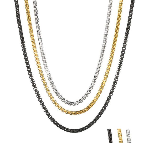 chains chains punk round box chain necklaces for women men gold sier color stainless steel necklace never fade jewelry wh dhgirlsshop dhijp, Silver
chains chains punk round box chain necklaces for women men gold sier color stainless steel necklace never fade jewelry wh dhgirlsshop dhijp, Silver