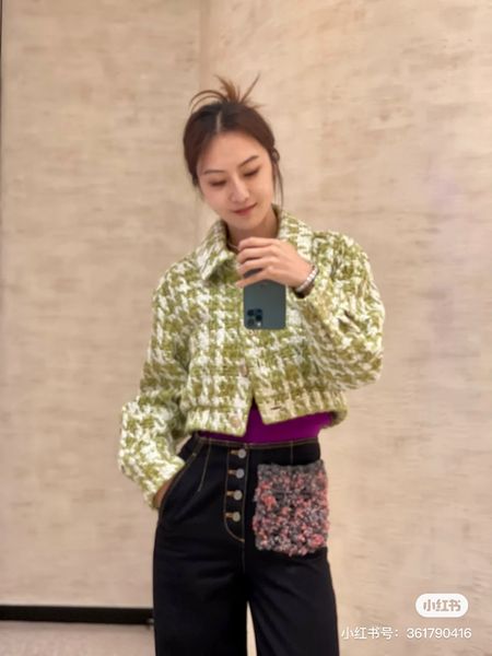women's jackets designer brand new autumn winter western suit high-end fashion coat cardigan women spring houndstooth tweed 31vw, Black;brown
women's jackets designer brand new autumn winter western suit high-end fashion coat cardigan women spring houndstooth tweed 31vw, Black;brown