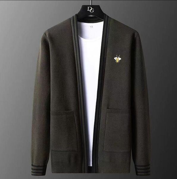 men sweater cardigan new luxury fashion knitted black korean casual coats jacket mens clothing, White;black
men sweater cardigan new luxury fashion knitted black korean casual coats jacket mens clothing, White;black