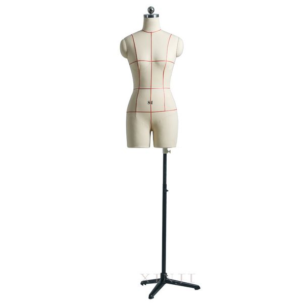 nice stereoscopic cutting model fabric mannequin female adjustable on promotion, Khaki
nice stereoscopic cutting model fabric mannequin female adjustable on promotion, Khaki