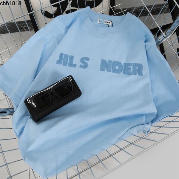high version jil very simple style macaron color sequin letter net red same men's and women's loose short sleeved t-shirt, White;black
high version jil very simple style macaron color sequin letter net red same men's and women's loose short sleeved t-shirt, White;black