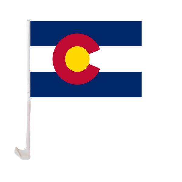 30x45cm colorado car flag polyester uv protection window clip car decoration banner with flagpole
30x45cm colorado car flag polyester uv protection window clip car decoration banner with flagpole