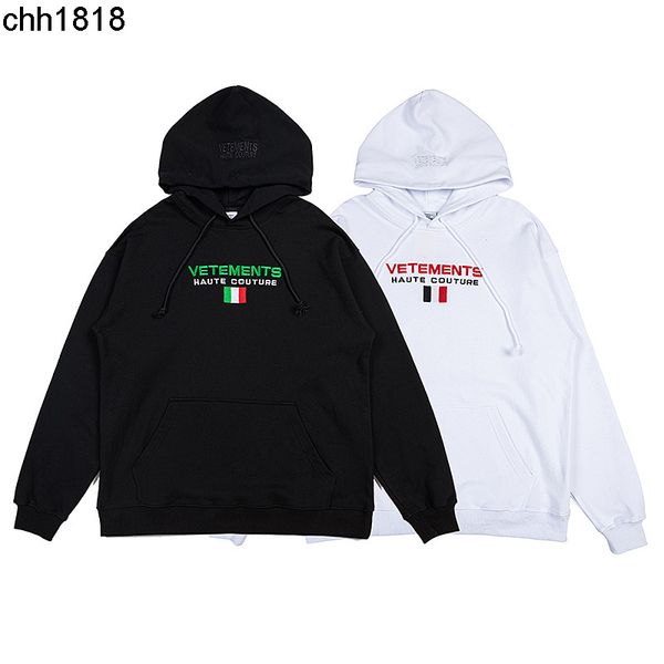 in the early autumn of 2022 the new vetementss items flag letter embroidered men's and women's hooded terry sweater, Black
in the early autumn of 2022 the new vetementss items flag letter embroidered men's and women's hooded terry sweater, Black