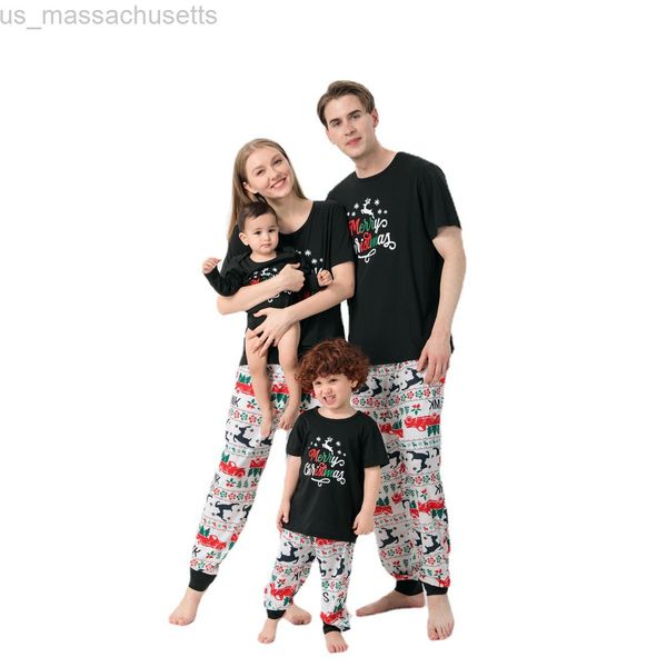 family matching outfits merry christmas short sleevet-shirt long pants 2 pieces suits parent-child look sleepwear pajamas set l220916, Blue
family matching outfits merry christmas short sleevet-shirt long pants 2 pieces suits parent-child look sleepwear pajamas set l220916, Blue
