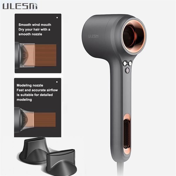 hair dryers original ulesm professional portable intelligent leafless blower 1500w air brush drier 220916
hair dryers original ulesm professional portable intelligent leafless blower 1500w air brush drier 220916