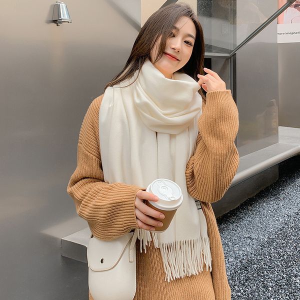 wool cashmere scarf women winter solid white shawl autumn imitation cashmere scarves, Blue;gray
wool cashmere scarf women winter solid white shawl autumn imitation cashmere scarves, Blue;gray