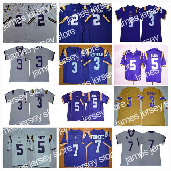 american college football wear ncaa college lsu tigers football jerseys 2 justin jefferson 3 odell beckham jr. 5 derrius guice 7 leonard fou, Black
american college football wear ncaa college lsu tigers football jerseys 2 justin jefferson 3 odell beckham jr. 5 derrius guice 7 leonard fou, Black