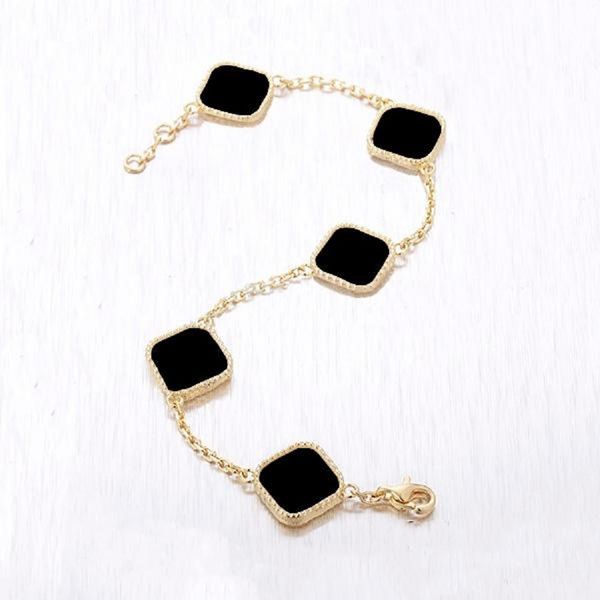 12 colors designer charm bracelets fashion classic 4 leaf clover chain 18k gold agate for women&girl wedding mother's jewelry women gif, Golden;silver
12 colors designer charm bracelets fashion classic 4 leaf clover chain 18k gold agate for women&girl wedding mother's jewelry women gif, Golden;silver