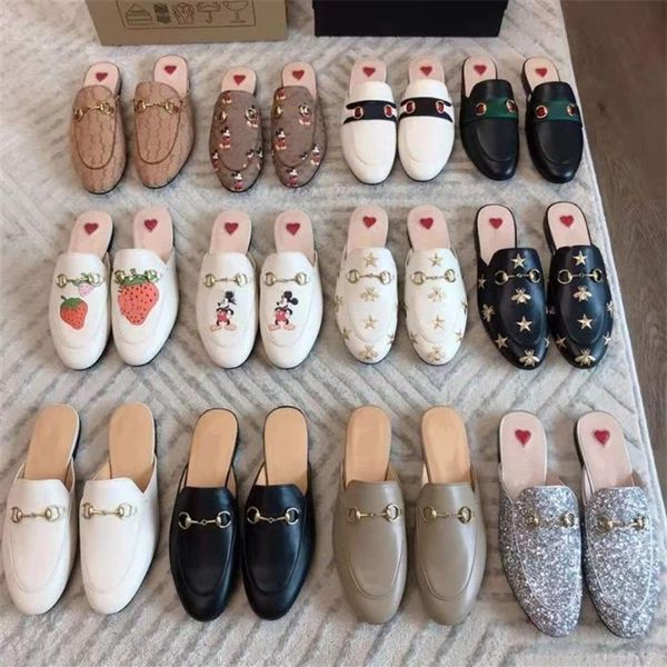 designer princetown slippers genuine leather mules women loafers metal chain casual shoe lace velvet slipper with box229b, Black
designer princetown slippers genuine leather mules women loafers metal chain casual shoe lace velvet slipper with box229b, Black