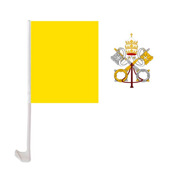 30x45cm vatican car flag polyester uv protection window clip car decoration banner with flagpole
30x45cm vatican car flag polyester uv protection window clip car decoration banner with flagpole