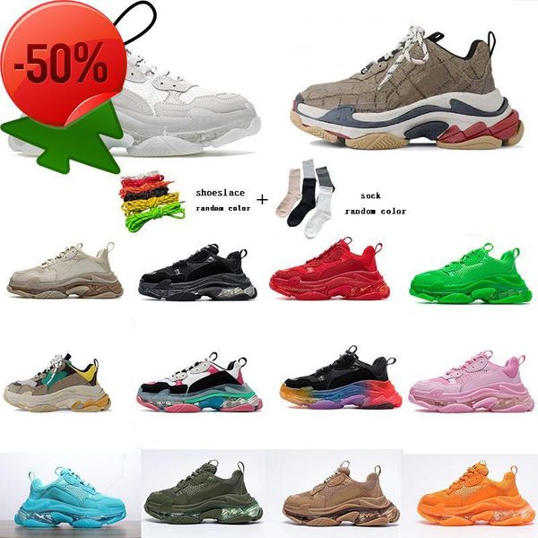 women men triple s shoe dad casual shoes crystal bottom paris 17fw leisure sneakers for vintage old grandpa trainer chaussures size 35 -45, Black
women men triple s shoe dad casual shoes crystal bottom paris 17fw leisure sneakers for vintage old grandpa trainer chaussures size 35 -45, Black
