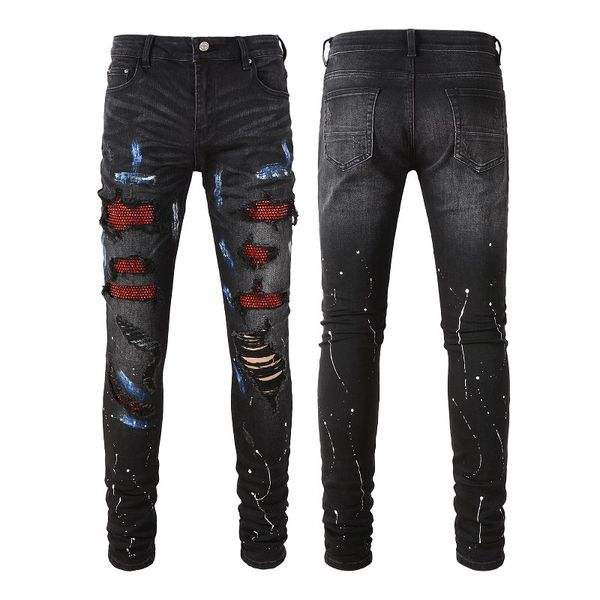 2021 mens jeans distressed motorcycle biker jean rock skinny slim ripped hole letter uality brand hip hop denim pants 8616, Blue
2021 mens jeans distressed motorcycle biker jean rock skinny slim ripped hole letter uality brand hip hop denim pants 8616, Blue