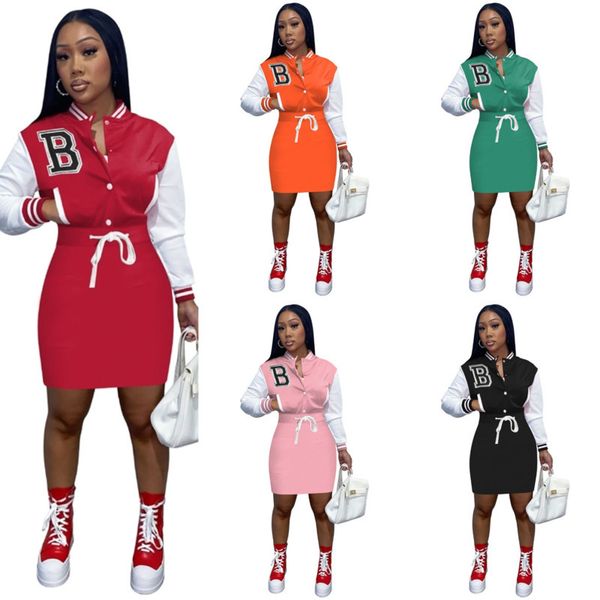 designer womens baseball dresses new sport fashion embroidered letters buttock dress with pocket, Black;gray
designer womens baseball dresses new sport fashion embroidered letters buttock dress with pocket, Black;gray