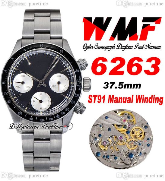 paul newman st91 manual winding chronograph mens watch 6263 wmf 1967 rare vintage black dial silver subdial oystersteel bracelet super editi, Slivery;brown
paul newman st91 manual winding chronograph mens watch 6263 wmf 1967 rare vintage black dial silver subdial oystersteel bracelet super editi, Slivery;brown