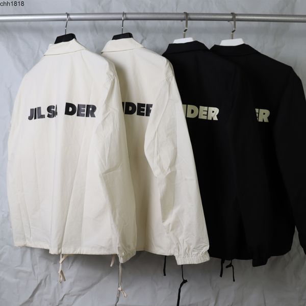 high edition autumn and winter new jil very simple style letter printing men's and women's os loose training jacket, Black;brown
high edition autumn and winter new jil very simple style letter printing men's and women's os loose training jacket, Black;brown