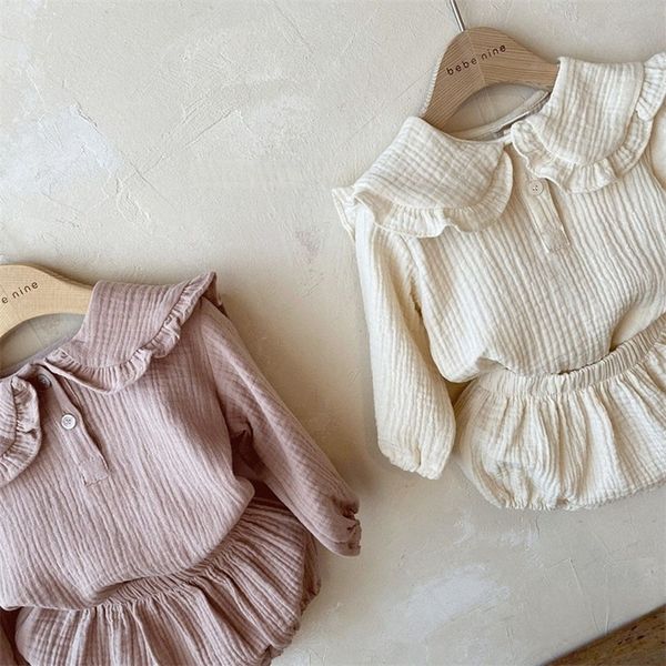 clothing sets infant baby girls clothes suit lotus leaf collar solid cotton t-shirtpp shorts spring autumn toddler baby girls clothing set 2, White
clothing sets infant baby girls clothes suit lotus leaf collar solid cotton t-shirtpp shorts spring autumn toddler baby girls clothing set 2, White