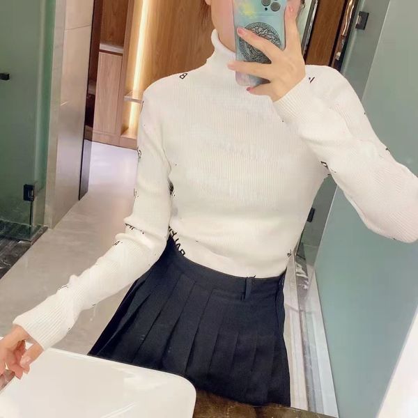 women pullover turtleneck sweater autumn long sleeve slim elastic korean simple basic jumper solid color lyzs015, White;black
women pullover turtleneck sweater autumn long sleeve slim elastic korean simple basic jumper solid color lyzs015, White;black