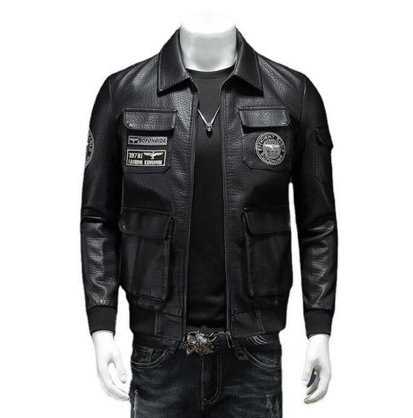faux leather jacket men warm motorcycle jackets slim fit male autumn pu leather coat men's casual zipper windbreaker clothes mm6llh16, Black
faux leather jacket men warm motorcycle jackets slim fit male autumn pu leather coat men's casual zipper windbreaker clothes mm6llh16, Black