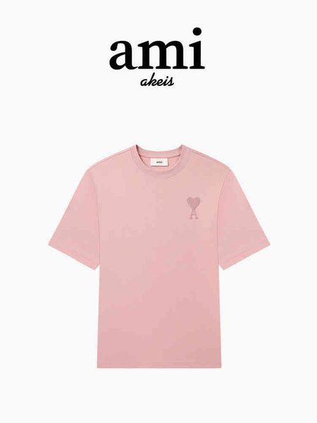 ammi's mens women designers t-shirts akeis mall the same new macaron peach heart embroidery fashion brand round neck big short sleeve t, White
ammi's mens women designers t-shirts akeis mall the same new macaron peach heart embroidery fashion brand round neck big short sleeve t, White