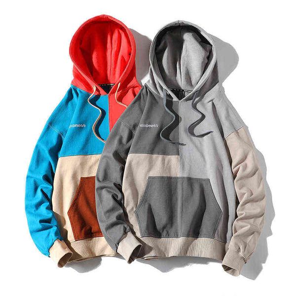 men's hoodies sweatshirts men's autumn new style white bottom cotton patchwork patch hooded jacket casual all-match sweater men g2, Black
men's hoodies sweatshirts men's autumn new style white bottom cotton patchwork patch hooded jacket casual all-match sweater men g2, Black
