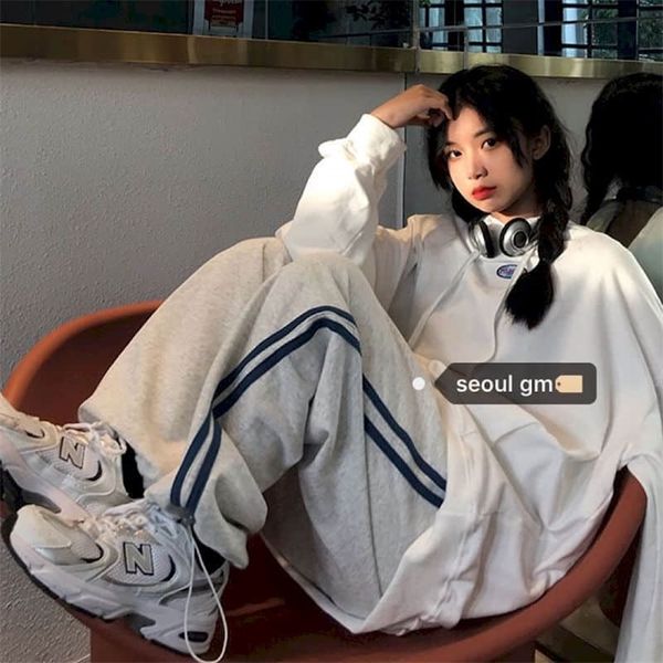 women's pants capris spring/summer sweatpants korean style clothing chic casual sports straight trousers men women loose hip hop pant s, Black;white
women's pants capris spring/summer sweatpants korean style clothing chic casual sports straight trousers men women loose hip hop pant s, Black;white