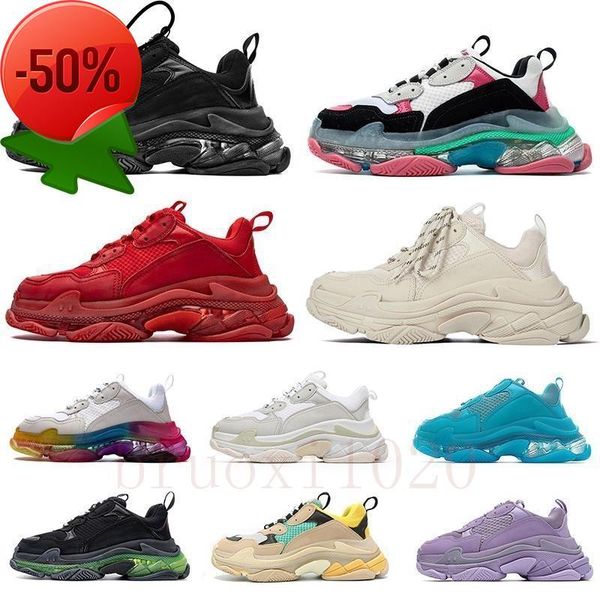 2022 fashion shoes clear sole bottom paris 17fw triple s mens pink sneakers dad platform crystal bottoms women casual shoe sports trainers, Black
2022 fashion shoes clear sole bottom paris 17fw triple s mens pink sneakers dad platform crystal bottoms women casual shoe sports trainers, Black